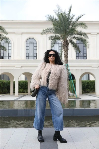 Mouton Lamb fur Coat