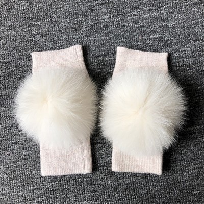 Sarung Tangan Bergaris Bulu Sebenar